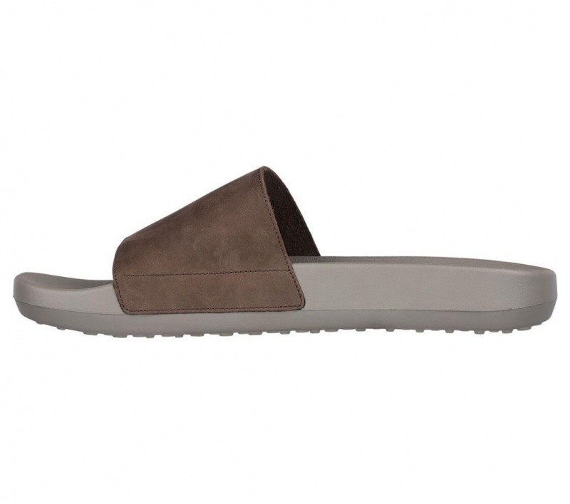 Brown Skechers 19th Hole - Bunker Shot Men's Sandals | MSRK-63425