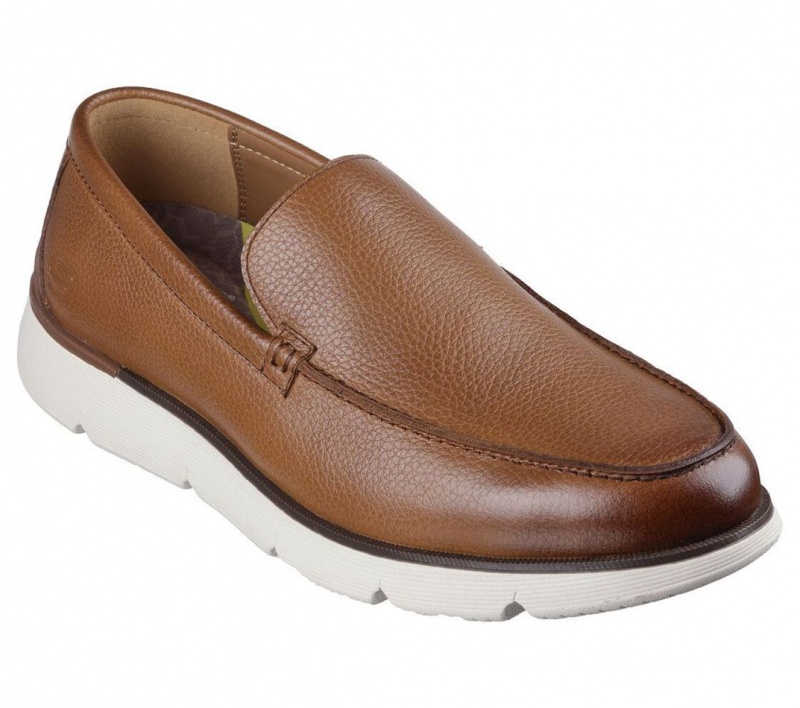 Brown Skechers Agustino - Ossie Men's Dress Shoes | TCUP-34571