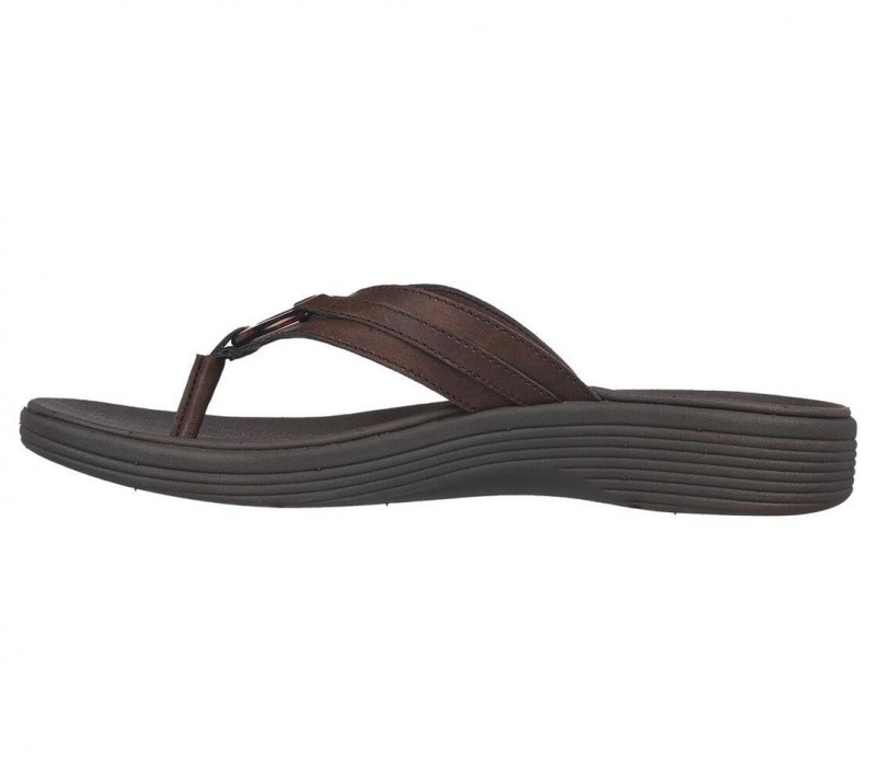 Brown Skechers Arch Fit Maui - Summer Fun Women's Sandals | ZNRQ-03164