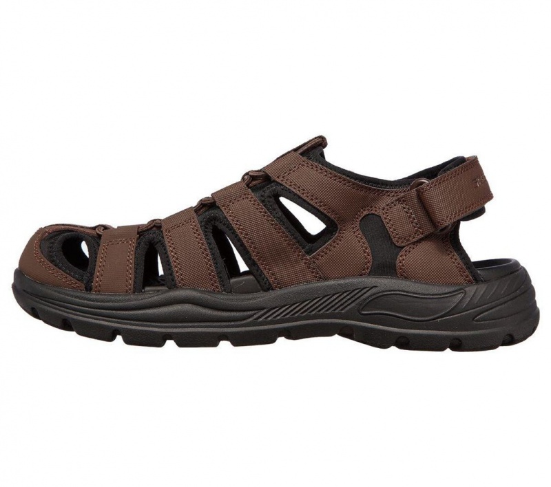 Brown Skechers Arch Fit Motley Sd - Verlander Men's Sandals | YPWE-69750