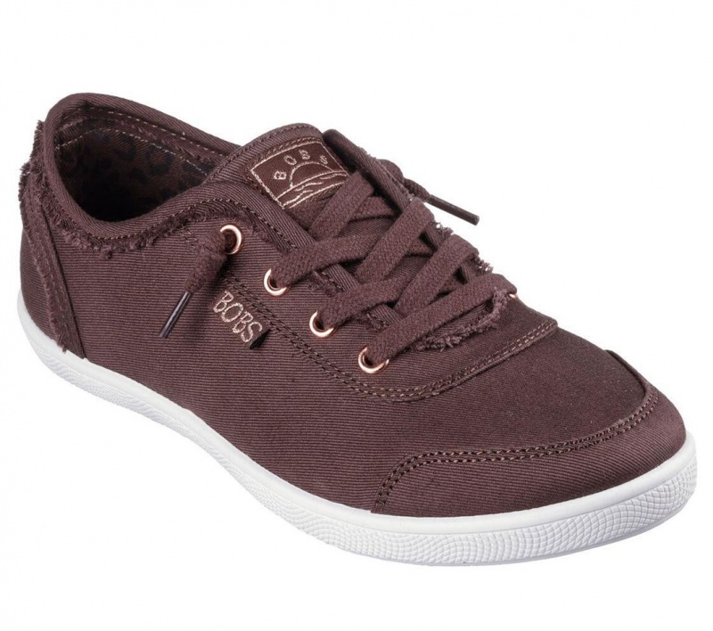 Brown Skechers Bobs B Cute Women's Slip On | YWNX-83142