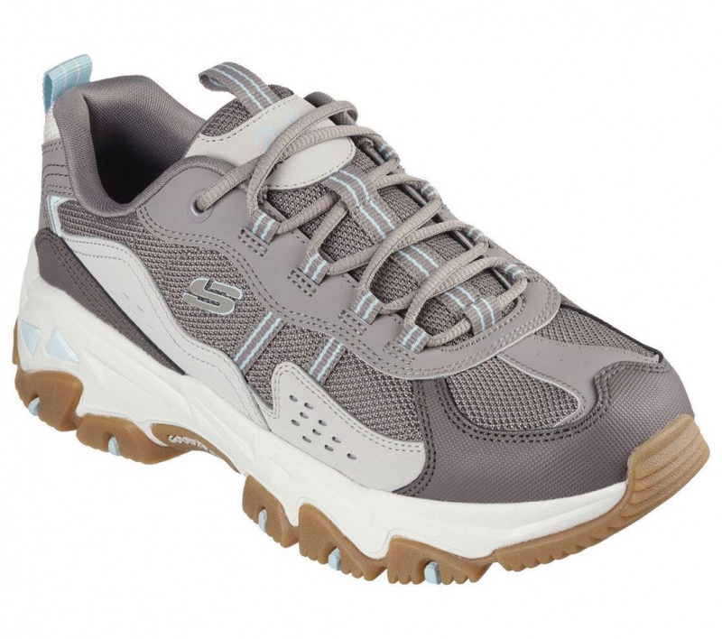 Brown Skechers D'lites Hiker Women's Sneakers | APIY-56389