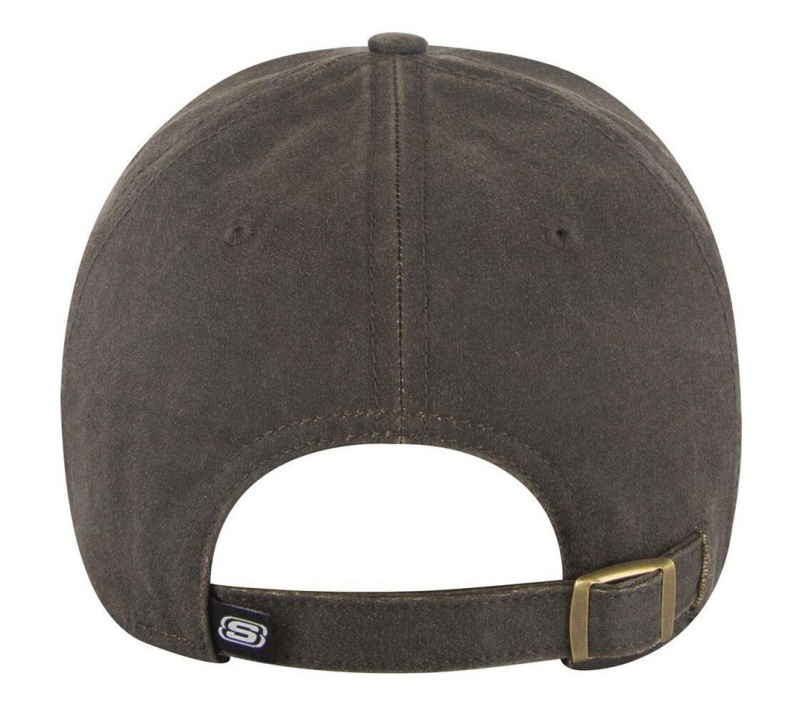 Brown Skechers Eagle Canvas Men's Hats | NSWZ-76923