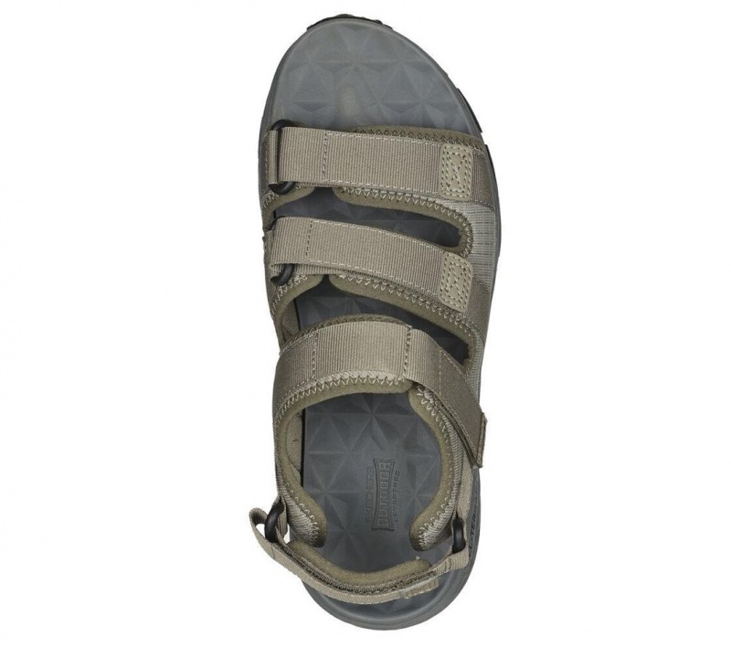 Brown Skechers Escape Plan Trail Men's Sandals | YMZN-78605