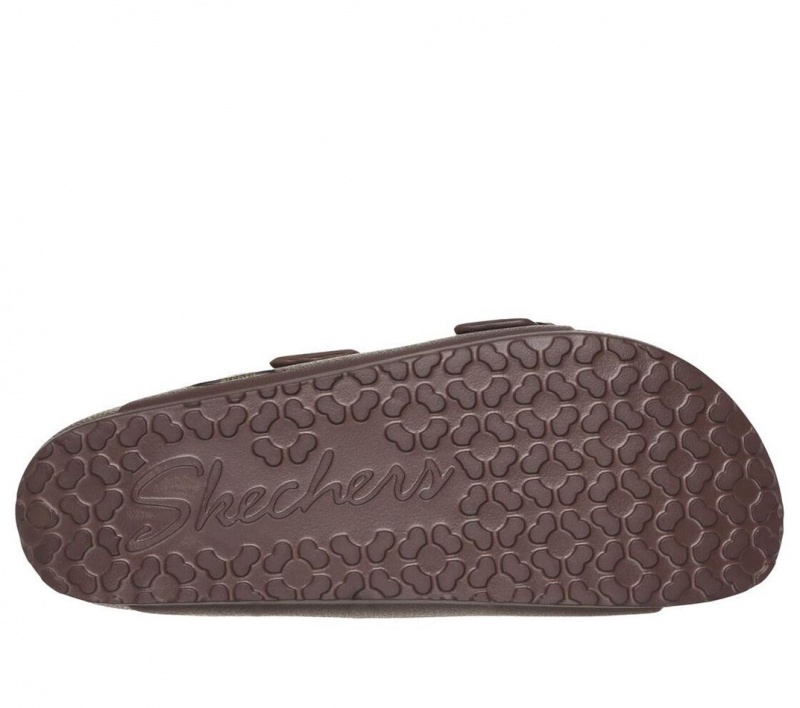 Brown Skechers Foamies: Arch Fit Cali Breeze - Gold Star Women's Sandals | RGVO-61354