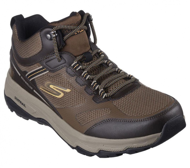 Brown Skechers Go Run Trail Altitude - Element 2 Men's Sneakers | FAJE-03678