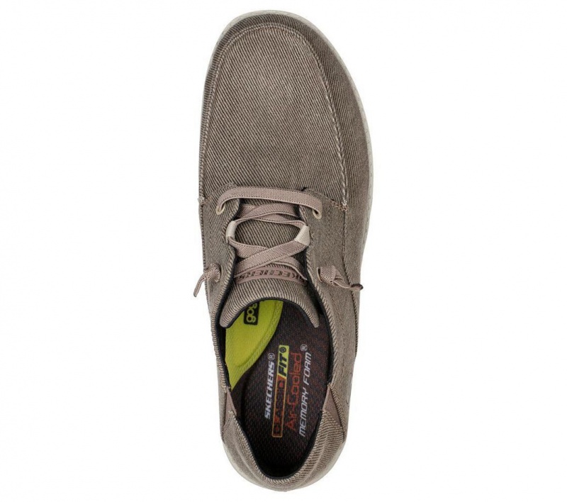 Brown Skechers Melson - Volgo Men's Boat Shoes | TROJ-30869