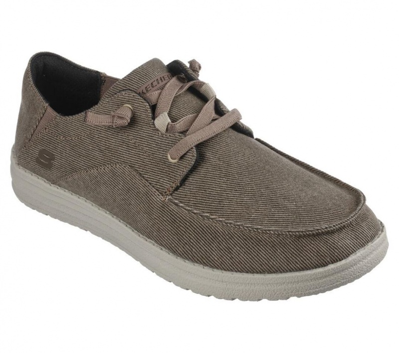 Brown Skechers Melson - Volgo Men's Boat Shoes | TROJ-30869