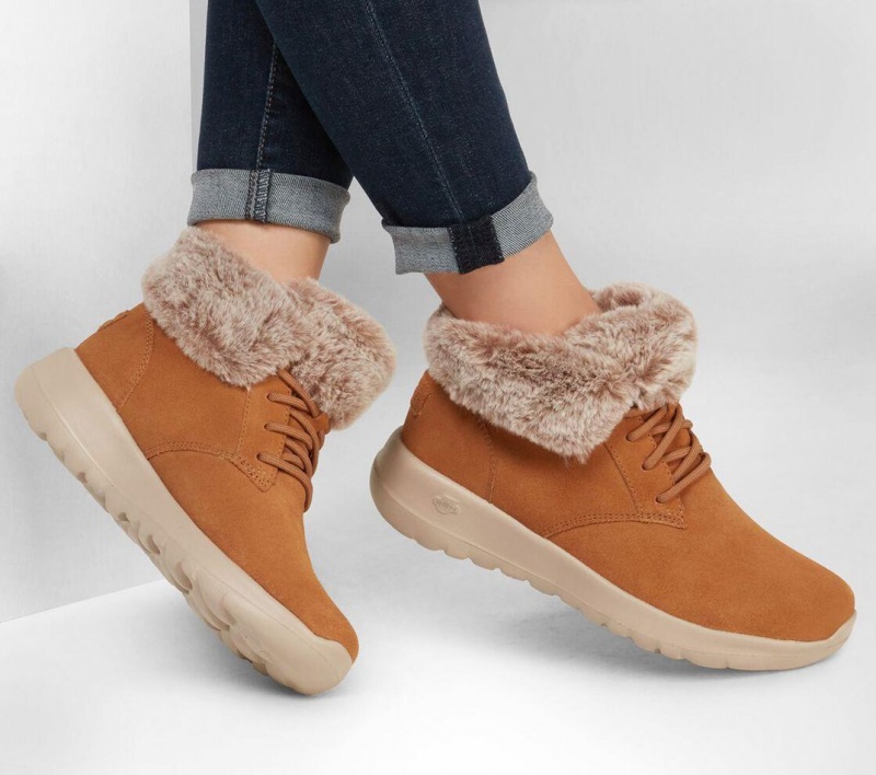 Brown Skechers On The Go Joy - Plush Dreams Women's Boots | EYKD-20794