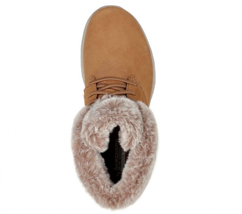 Brown Skechers On The Go Joy - Plush Dreams Women's Boots | EYKD-20794