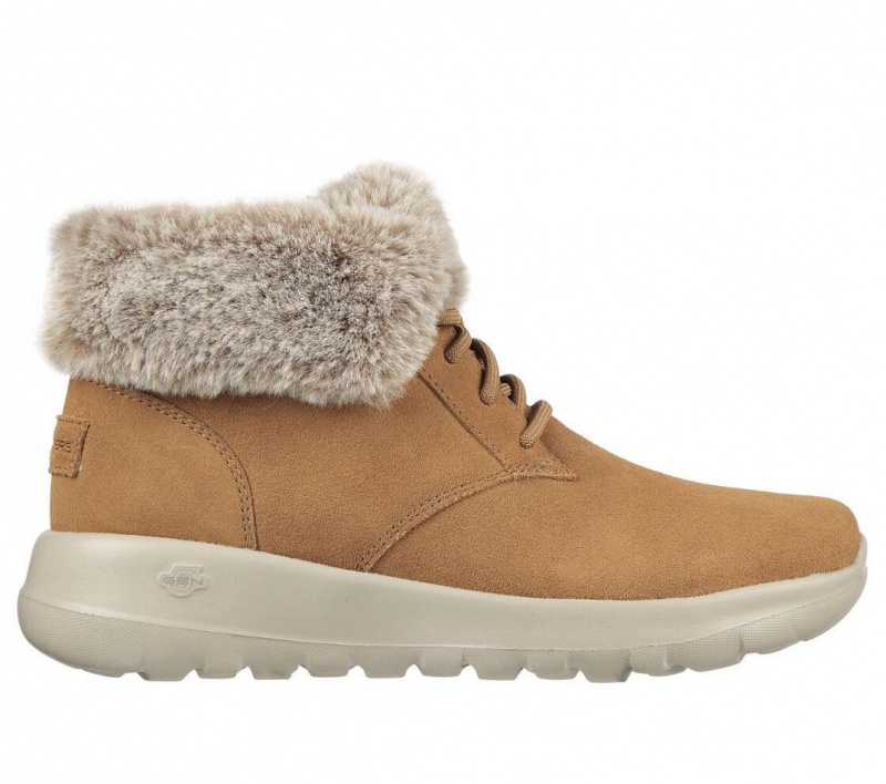 Brown Skechers On The Go Joy - Plush Dreams Women\'s Boots | EYKD-20794