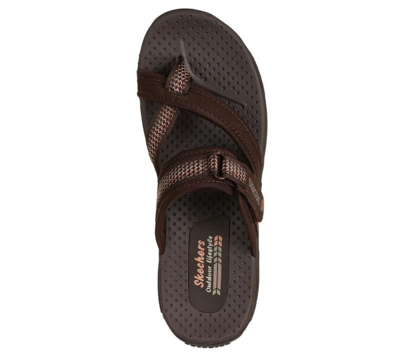 Brown Skechers Reggae - Fairfax Women's Sandals | IBKY-10342