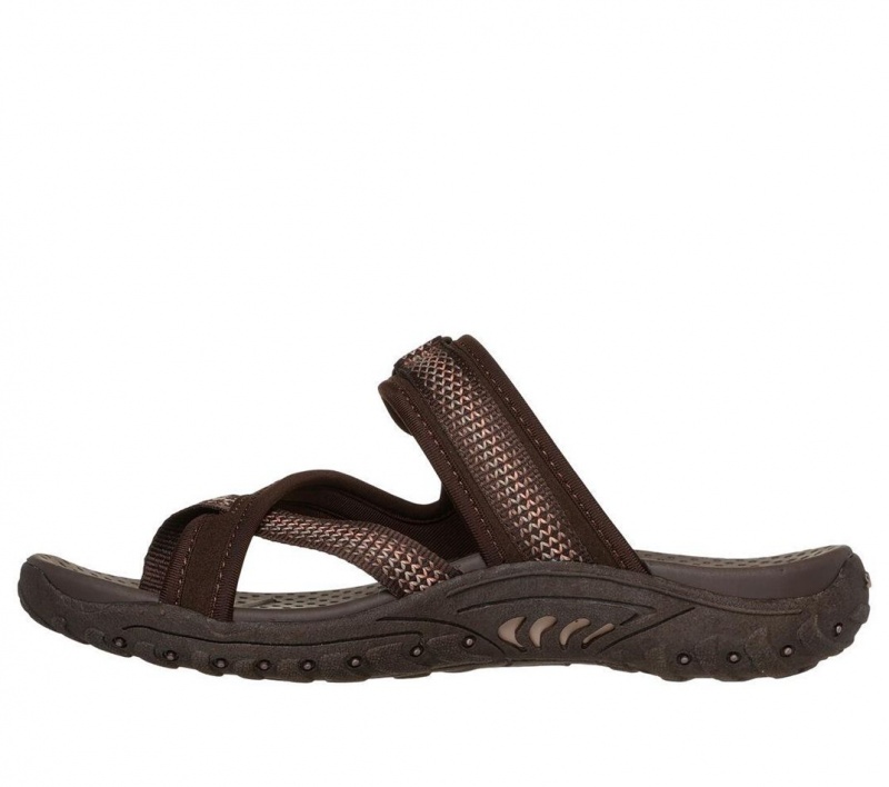 Brown Skechers Reggae - Fairfax Women's Sandals | IBKY-10342