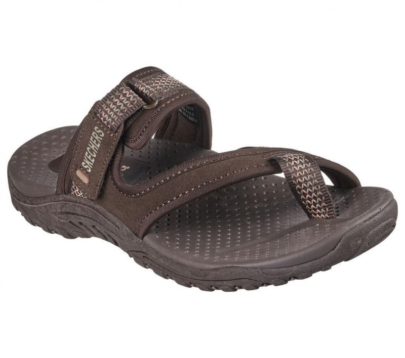 Brown Skechers Reggae - Fairfax Women's Sandals | IBKY-10342