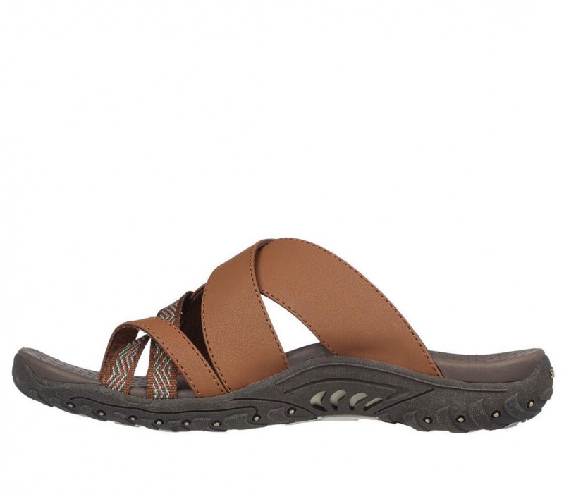 Brown Skechers Reggae - Sunday Stroll Women's Sandals | KMRV-28650