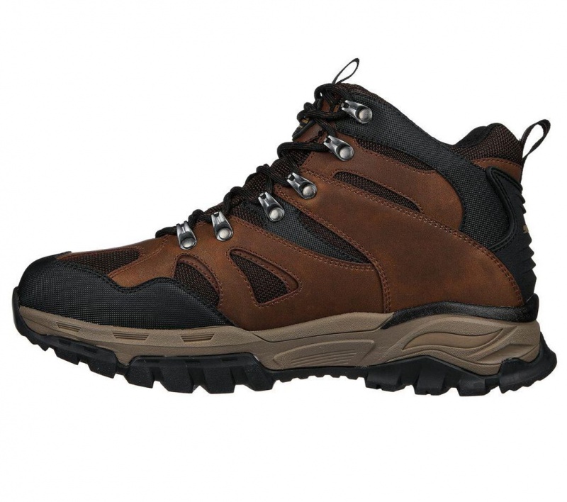 Brown Skechers Relaxed Fit: Arch Fit Tarver - Ryland Men's Boots | LRWC-57428