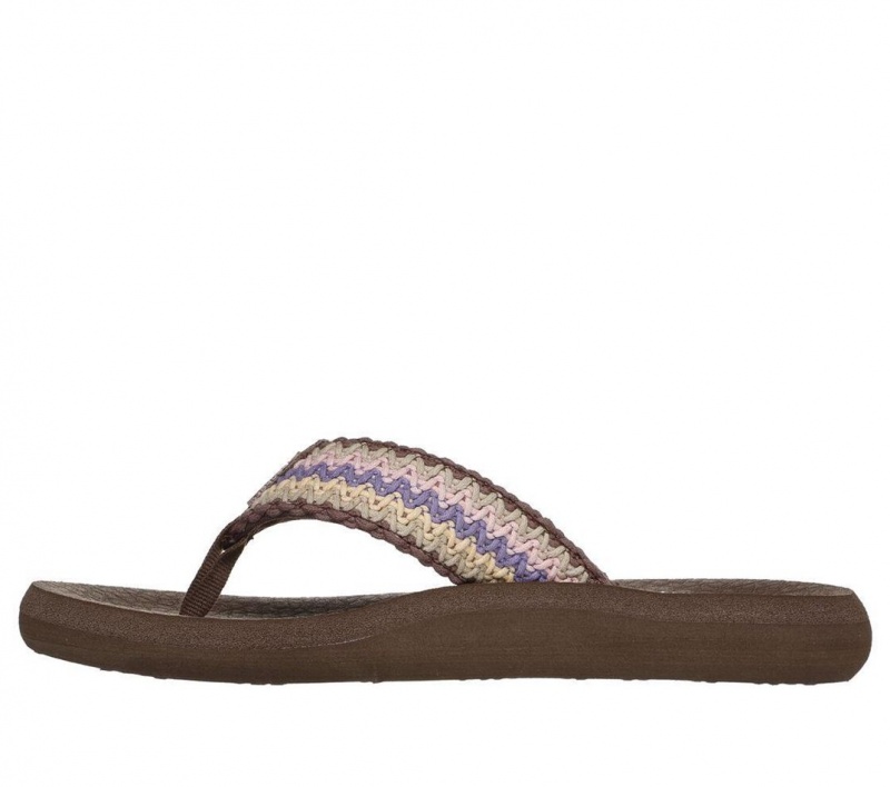 Brown Skechers Relaxed Fit: Asana - Vacationer Women's Sandals | CIVH-18497