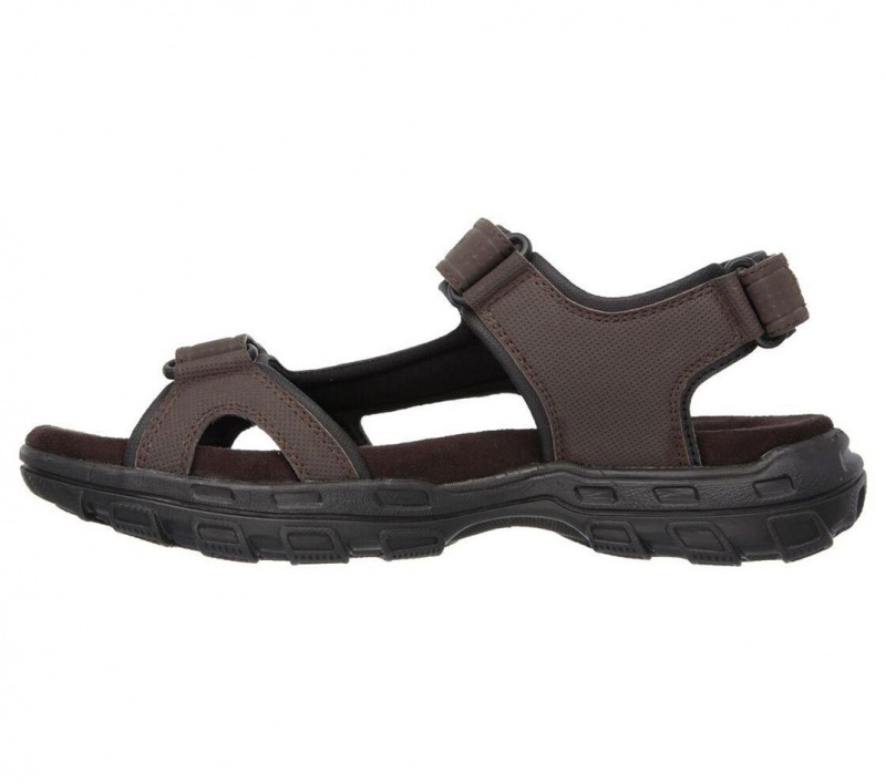 Brown Skechers Relaxed Fit: Conner - Louden Men's Sandals | WZJB-57064