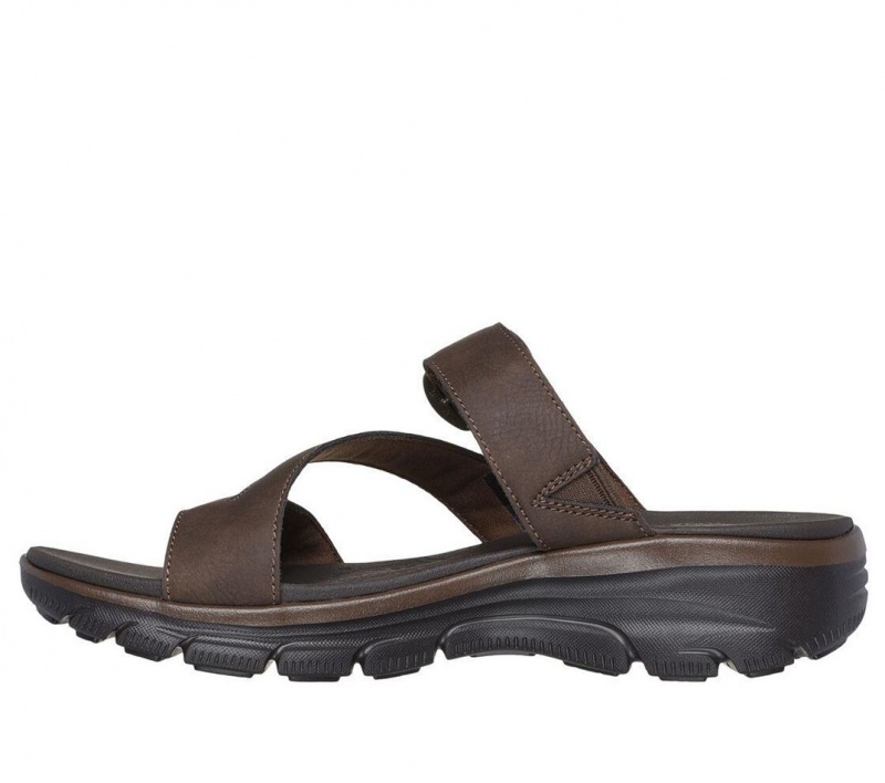 Brown Skechers Relaxed Fit: Easy Going - Slide On By Women's Sandals | CRDQ-53980