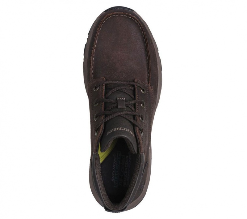 Brown Skechers Relaxed Fit: Knowlson - Marsher Men's Boots | JHOM-98271