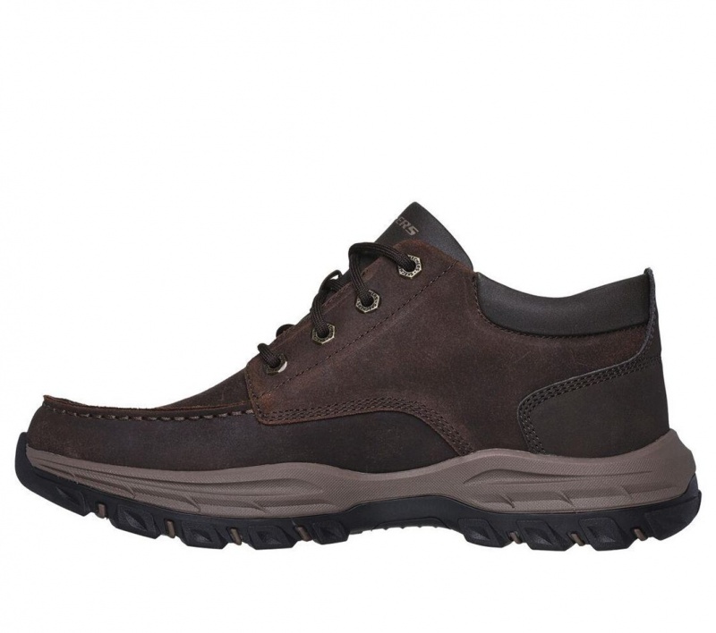 Brown Skechers Relaxed Fit: Knowlson - Marsher Men's Boots | JHOM-98271