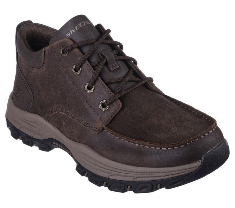 Brown Skechers Relaxed Fit: Knowlson - Marsher Men's Boots | JHOM-98271