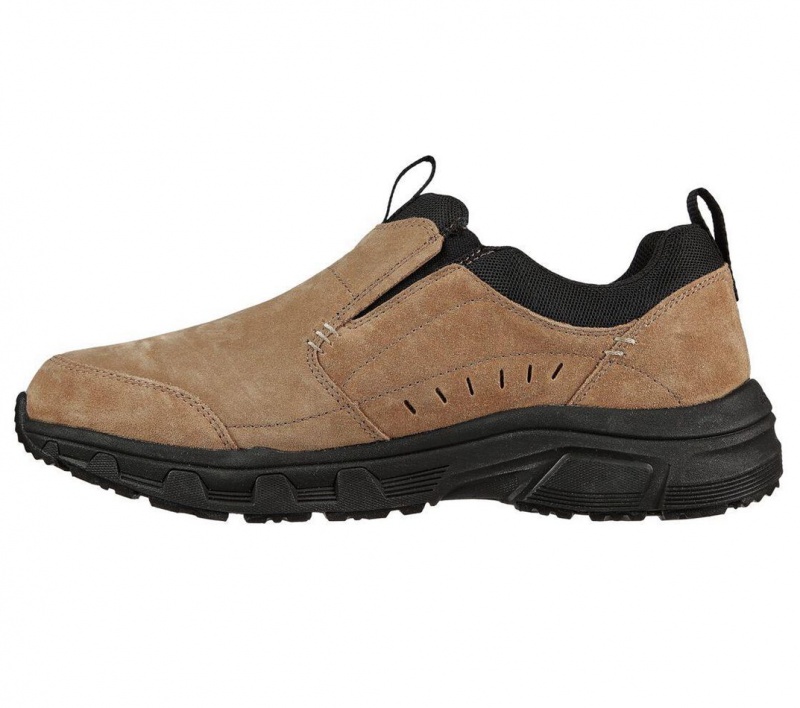 Brown Skechers Relaxed Fit: Oak Canyon Men's Slip On | FDWS-53692