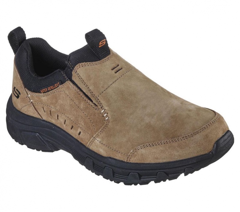 Brown Skechers Relaxed Fit: Oak Canyon Men's Slip On | FDWS-53692