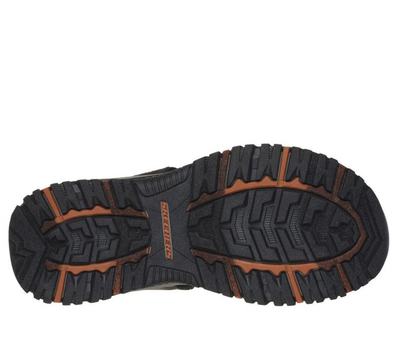 Brown Skechers Relaxed Fit: Prewitt - Lanston Men's Sandals | VUTQ-41396