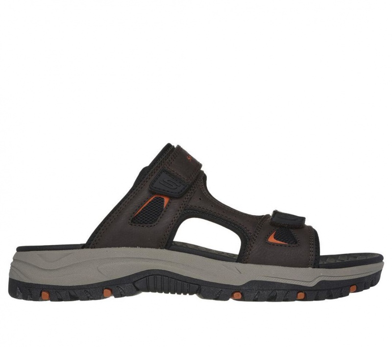 Brown Skechers Relaxed Fit: Prewitt - Lanston Men\'s Sandals | VUTQ-41396