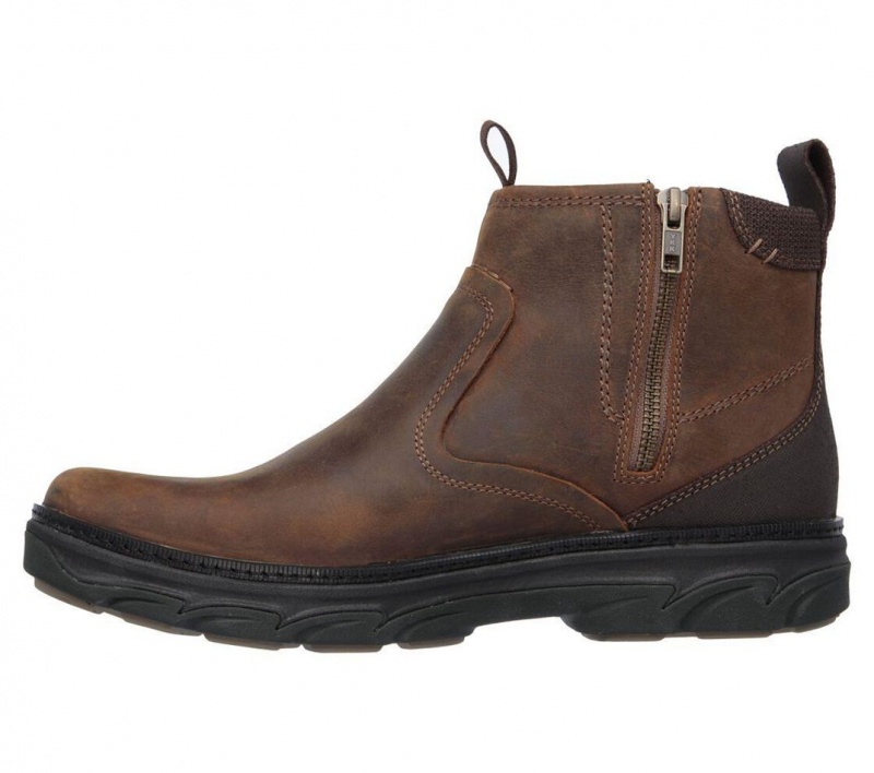 Brown Skechers Relaxed Fit: Resment - Korver Men's Boots | IRYW-83406