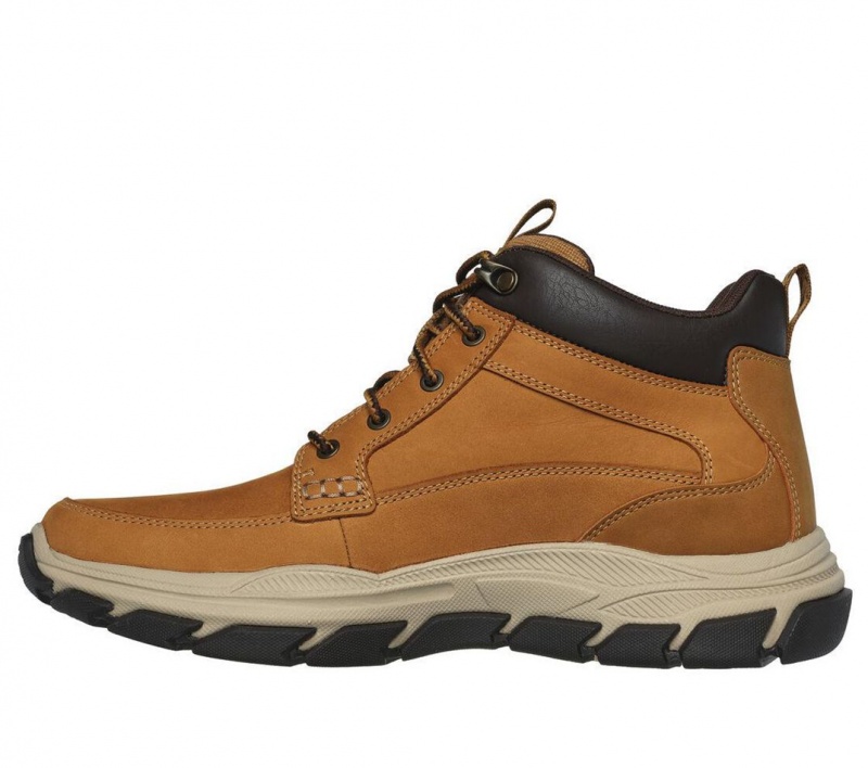 Brown Skechers Relaxed Fit: Respected - Boswell Men's Boots | QOUY-02538