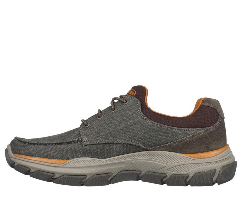 Brown Skechers Relaxed Fit: Respected - Loleto Men's Boat Shoes | HCWL-97251