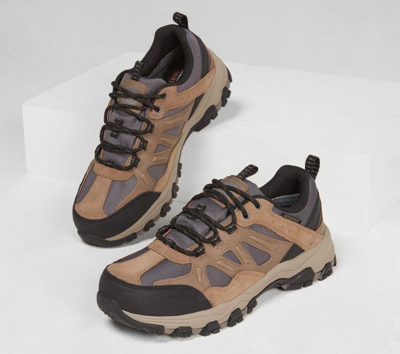 Brown Skechers Relaxed Fit: Selmen - Enago Men's Walking Shoes | TOIW-23690