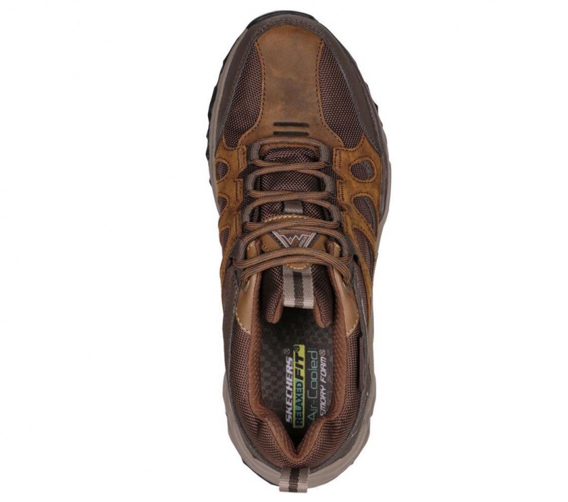 Brown Skechers Relaxed Fit: Terraform - Selvin Men's Walking Shoes | BRPG-67359