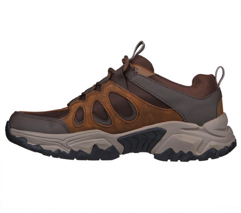 Brown Skechers Relaxed Fit: Terraform - Selvin Men's Walking Shoes | BRPG-67359