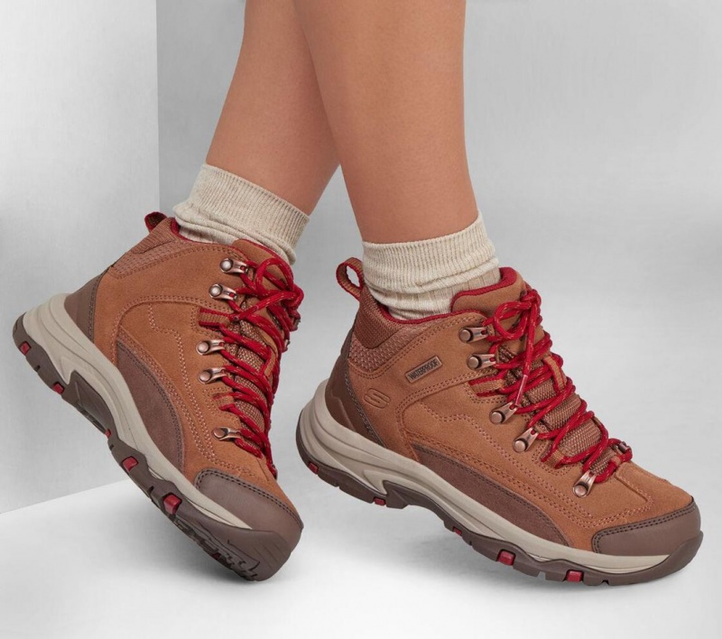 Brown Skechers Relaxed Fit: Trego - Alpine Trail Women's Boots | ASJD-05762