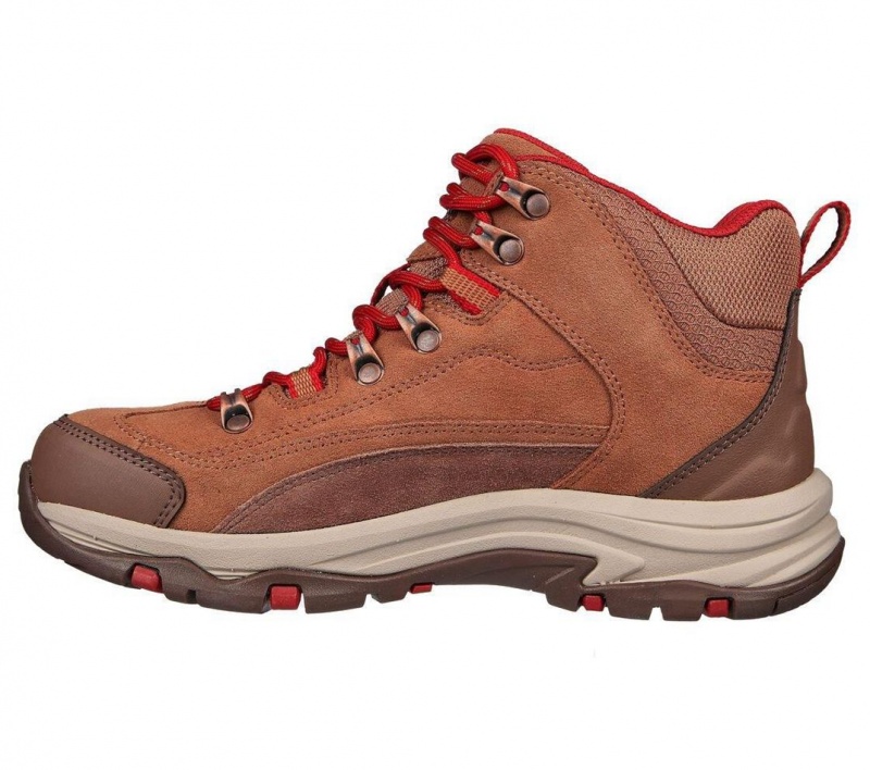 Brown Skechers Relaxed Fit: Trego - Alpine Trail Women's Boots | ASJD-05762