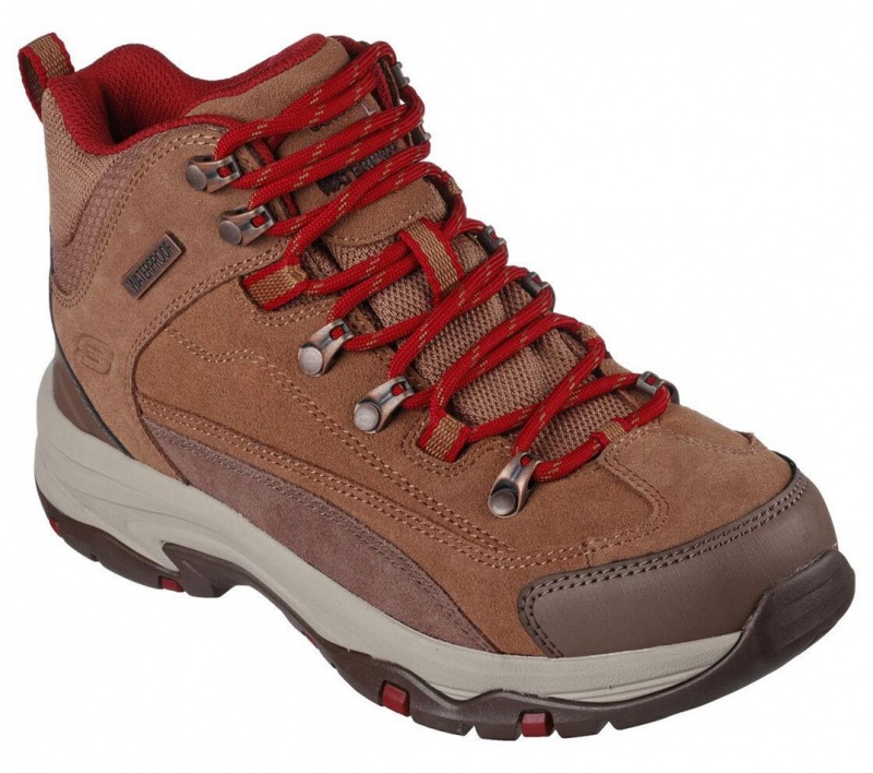 Brown Skechers Relaxed Fit: Trego - Alpine Trail Women's Boots | ASJD-05762