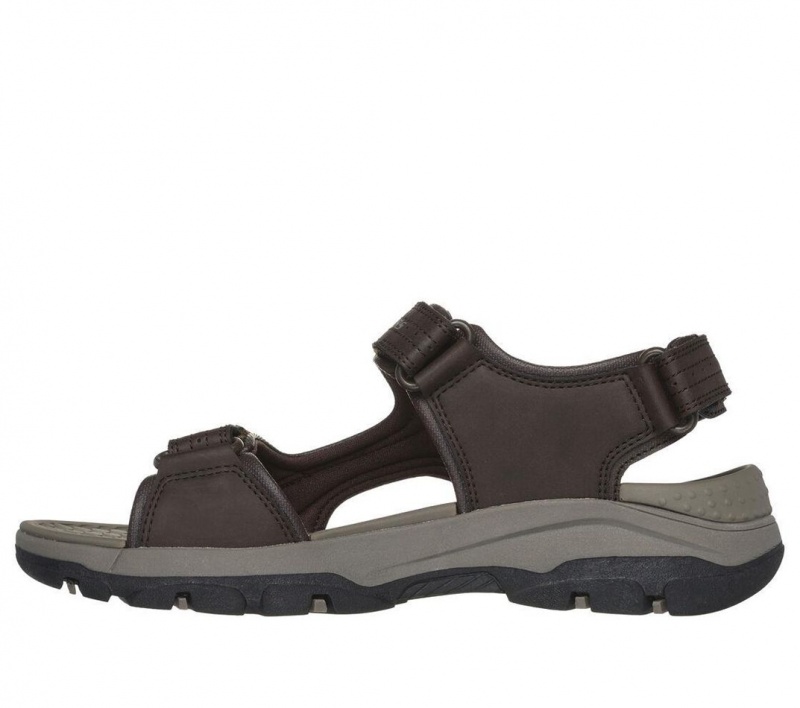 Brown Skechers Relaxed Fit: Tresmen - Garo Men's Sandals | GKUZ-50149