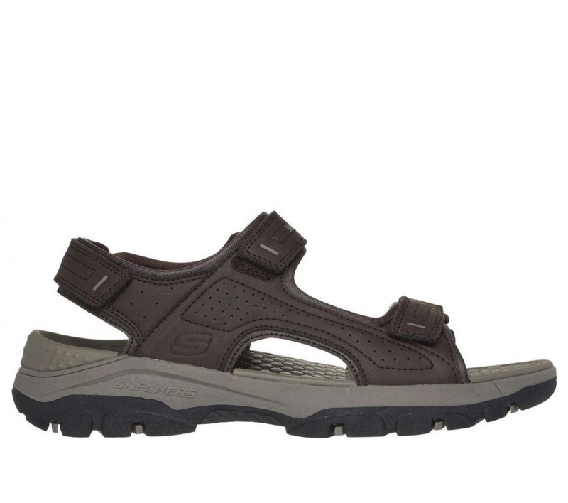 Brown Skechers Relaxed Fit: Tresmen - Garo Men\'s Sandals | GKUZ-50149