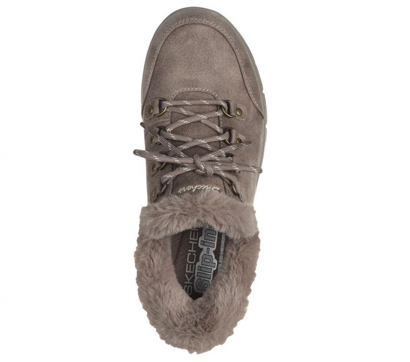 Brown Skechers Slip-ins: Easy Going - Fall Adventures Women's Boots | GQOA-73680