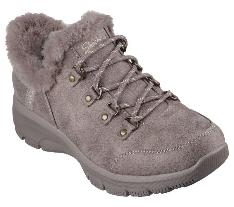 Brown Skechers Slip-ins: Easy Going - Fall Adventures Women's Boots | GQOA-73680