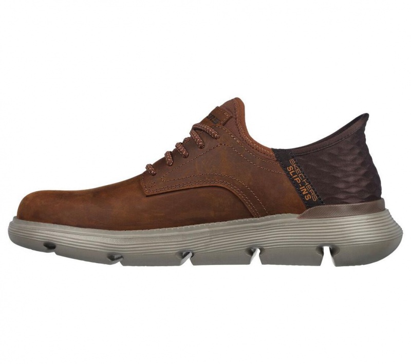 Brown Skechers Slip-ins: Garza - Gervin Men's Dress Shoes | WUAM-57283