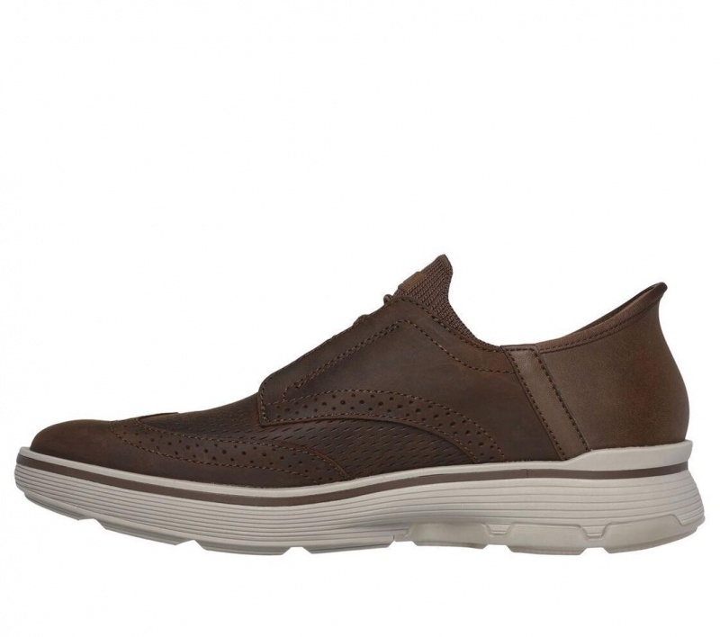 Brown Skechers Slip-ins Mark Nason: Casual Glide Cell Men's Dress Shoes | LKXP-78693