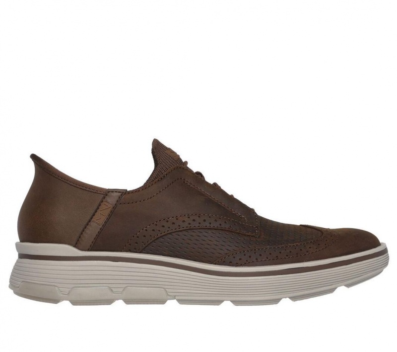 Brown Skechers Slip-ins Mark Nason: Casual Glide Cell Men\'s Dress Shoes | LKXP-78693