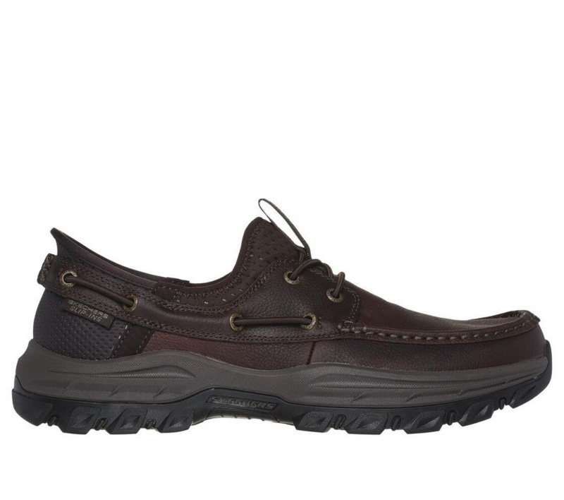 Brown Skechers Slip-ins Rf: Knowlson - Shore Thing Men\'s Boat Shoes | NFEV-95418