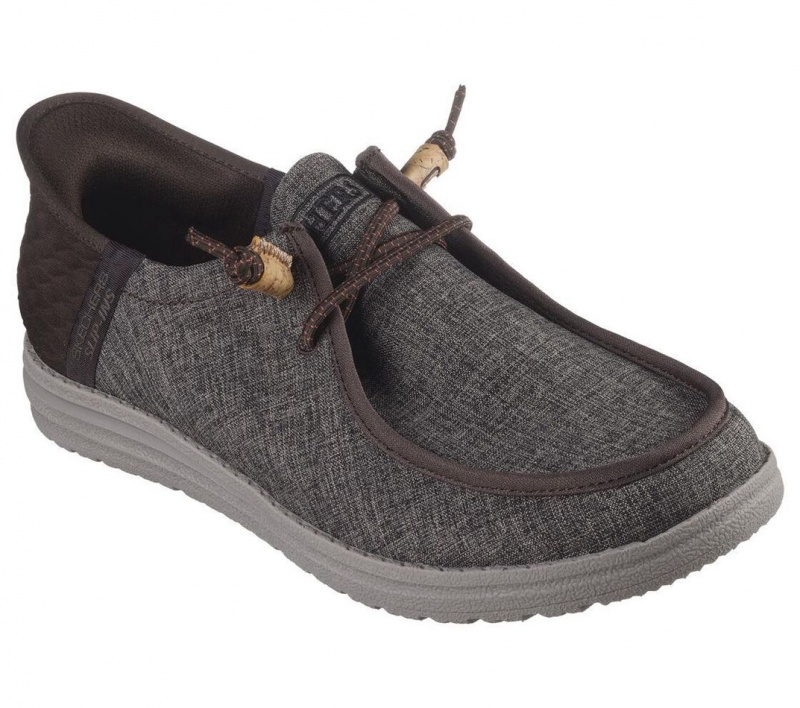 Brown Skechers Slip-ins Rf: Melson - Vaiden Men's Boat Shoes | DKYE-62801