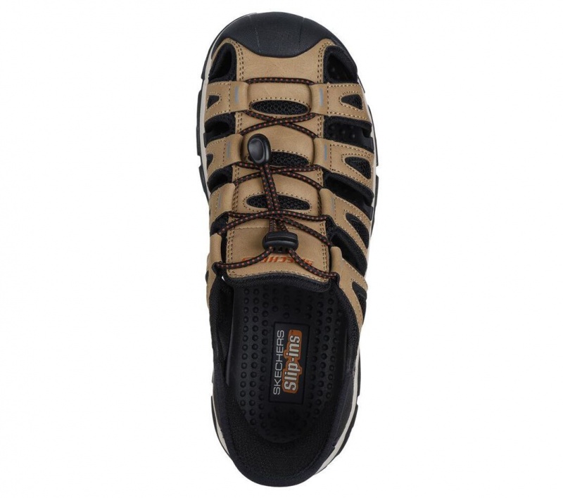 Brown Skechers Slip-ins Rf: Tresmen - Norvick Men's Sandals | IBNS-73165