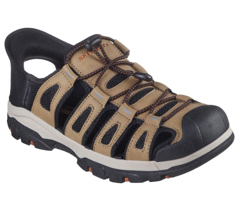 Brown Skechers Slip-ins Rf: Tresmen - Norvick Men's Sandals | IBNS-73165